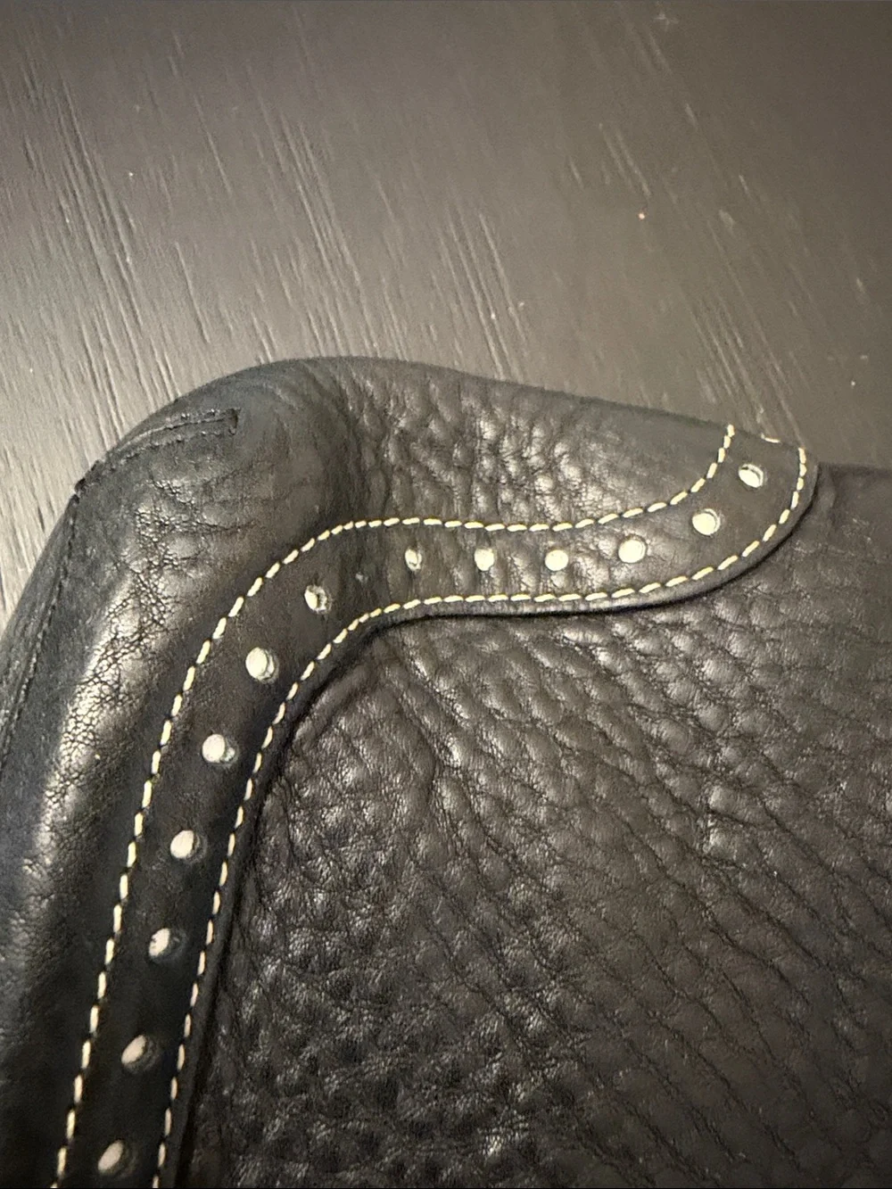 Coach Black Pebbled Leather Shoulder Hobo with Silver Hardware